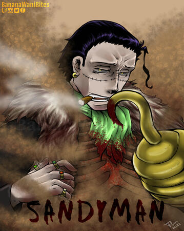 Crocodile inspired by Candyman